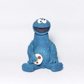 Cookie monster cake topper