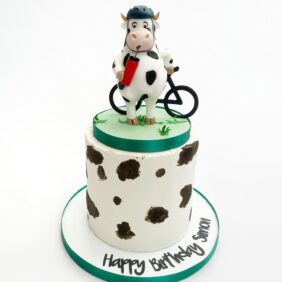 Cycling cow cake